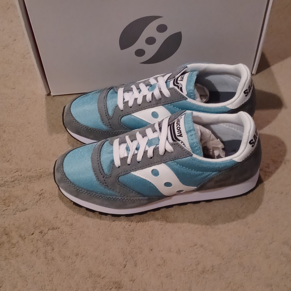 Saucony Jazz 81 Blue and Gray Sneakers